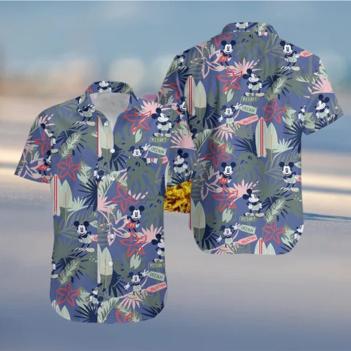 Disney Parks Button Down Aloha T Shirt