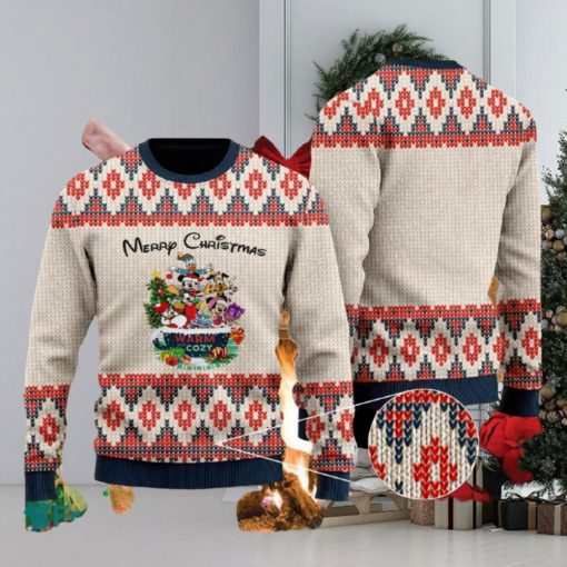 Disney Parks Christmas Weave Knitted 3D Sweater For Thanksgiving