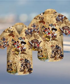 Disney Pirates Mickey Mouse Hawaiian Shirt