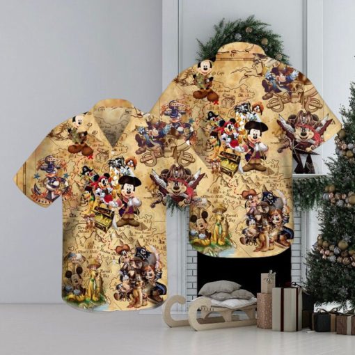 Disney Pirates Mickey Mouse Summer Beach Trip Family Hawaiian Shirt