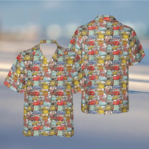 Disney Pixar Cars Sketched Hawaiians Shirt