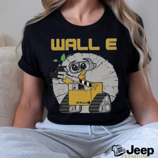 Disney Pixar Wall E Cool Distressed Retro Circle T shirt