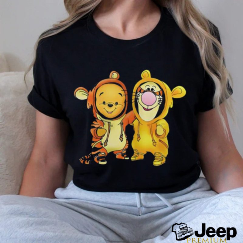 Disney Pooh and Tigger Cute Costume Best Friends T Shirt