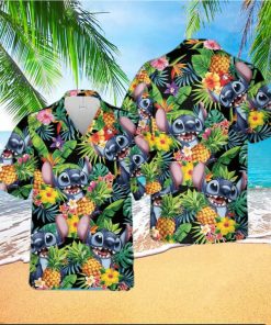 Disney Stitch Hawaiian T Shirt Summer Beach Trip Family Hawaiian Shirt Aloha Shirt Hawaiian Beach Short