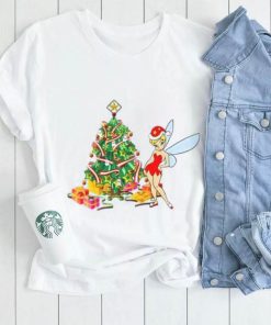 Disney Tinker Bell And Gift Holiday T Shirt, Tinkerbell Christmas Shirt