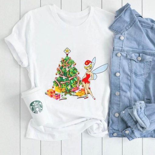 Disney Tinker Bell And Gift Holiday T Shirt, Tinkerbell Christmas Shirt