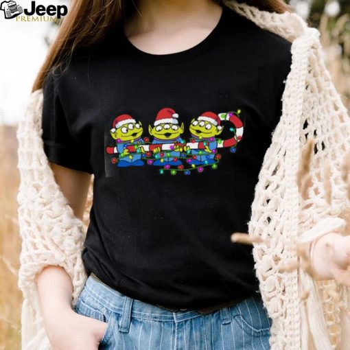 Disney Toy Story Aliens Christmas Lights Cute Aliens Holiday T Shirt