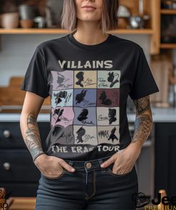 Disney Villains Characters Group Eras Tour Ursula Cruella Maleficent Shirt Magic Kingdom Unisex T Shirt Family Birthday Gift Adult Tee Classic