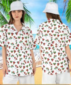 Disneyland Christmas Mickey Balloons Hawaiian Shirts Magic Xmas Theme Park Aloha