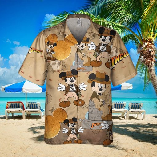 Disneyland Mickey Mouse Indiana Jones Adventure  Disney Hawaiian Shirt