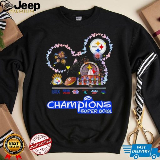 Disneyland X Pittsburgh Steelers Champions Super Bowl 6X shirt