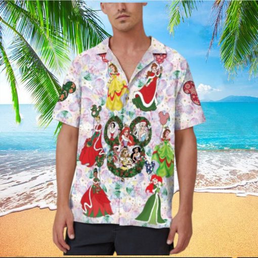 Disneyworld Princess Hawaiian Disneyland Christmas Aloha Kingdom Xmas Shirt