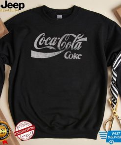 Distressed Logo Coca Cola T Shirt