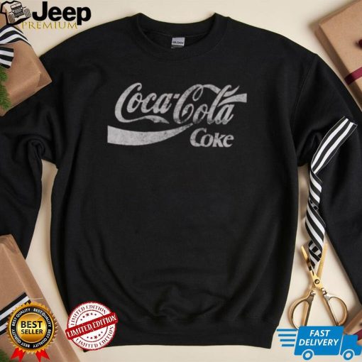 Distressed Logo Coca Cola T Shirt