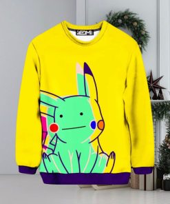 Ditto Pikachu Ugly Christmas Sweater, Ugly Sweater Apparel