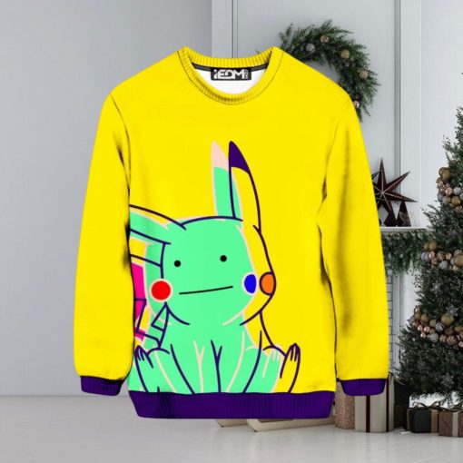 Ditto Pikachu Ugly Christmas Sweater, Ugly Sweater Apparel