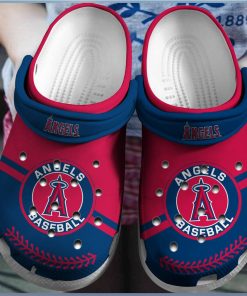 Dive into Baseball Love Los Angeles Angels Artistry Inspired Unique Clog Footwear Design