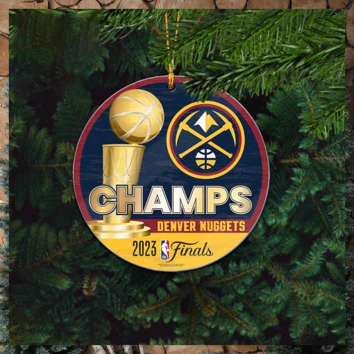 Denver Nuggets 2023 NBA Finals Champions Custom Name Ceramic Christmas Tree Decorations Ornament