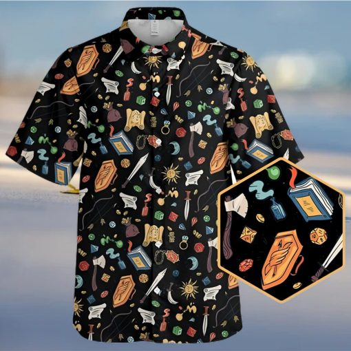 DnD Hawaiian Shirt Dice 20 Shirt