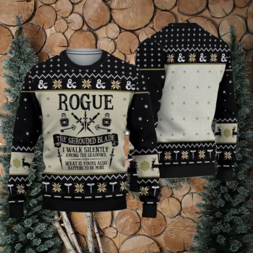 Dnd Classes Rogue Ugly 3d Sweater