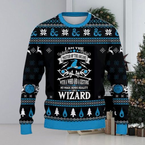 Dnd Classes Wizard Ugly Christmas Sweater