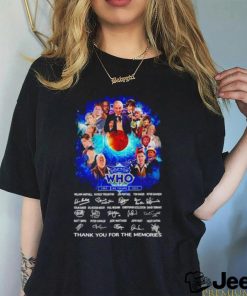 Doctor WHO 60 Years 1963 – 2023 thank you for the memories shirt