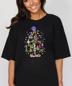 Doctor Who Christmas Tree Characters T Shirt