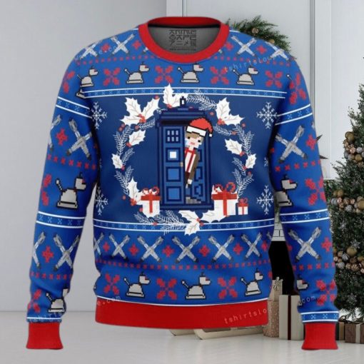 Doctor Who Tardis Christmas Ugly Sweater