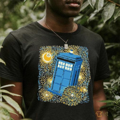 Doctor Who’s Tardis X Van Gogh’s Starry Night Traveling Blue Box Starry Night shirt