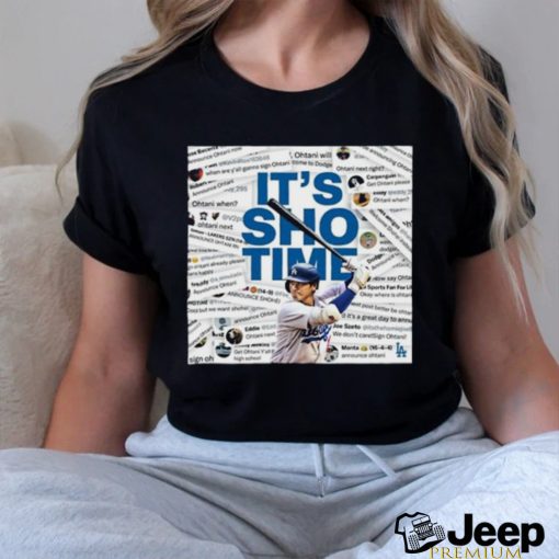 Dodgers Announce Ohtani T’s Sho Time T Shirt