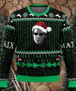 Does Christmas Even Exist Matrix Ugly Christmas Sweater