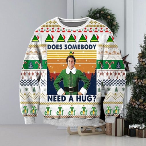 Does Somebody Need A Hug 3D Ugly Christmas Sweater For Men And Women