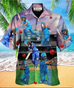 Dog Love Cricket Funny Lover Cricket And Dog Hawaiian Shirt