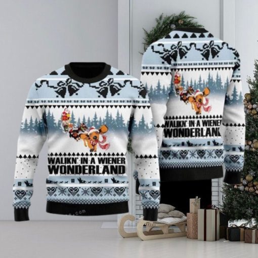 Dog Lover Walkin In A Wiener Ugly Sweater