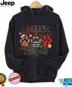 Dog Mom Christmas Sweatshirt, Dog Paws Holiday Edition