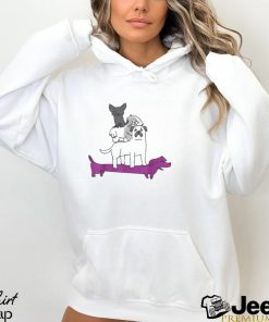 Dog Pile Asexual Pride shirt