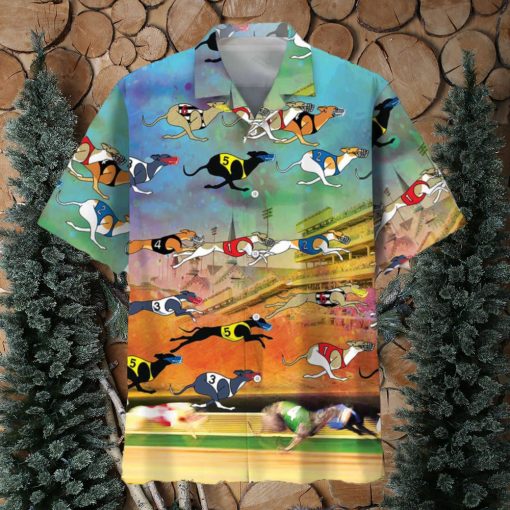 Dog Racing Vintage Hawaiian Shirt