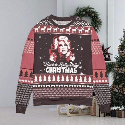 Dolly Parton Holly Dolly Christmas Pine Tree Ugly Sweater