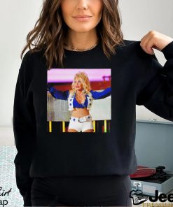 Dolly Parton wears Dallas Cowboys cheerleader uniform photo shirt