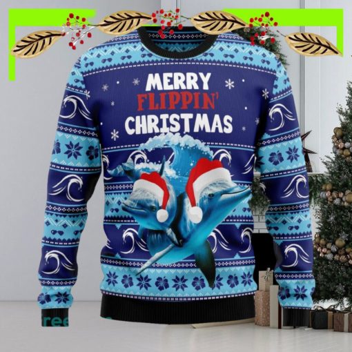 Dolphin Flippin’ Christmas Ugly Christmas Sweater New For Men And Women Gift Holidays Christmas