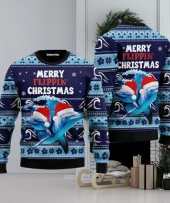 Dolphin Flippin’ Ugly Christmas Sweater