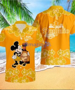 Don Julio Funny Mickey Mouse Hibicus Flower Hawaiian Shirt And Shorts