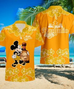 Don Julio Mickey Mouse Hibicus Flower Gift Hawaiian Set Shirt