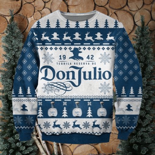 Don Julio Tequila Blue Christmas Ugly Sweater