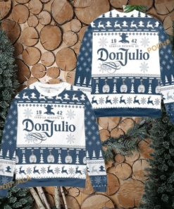 Don Julio Tequila Blue Matching Christmas Sweater