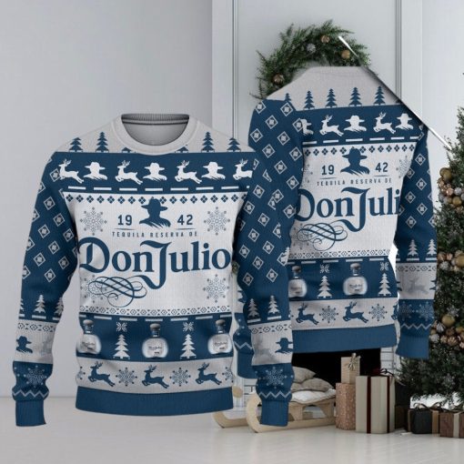 Don Julio Tequila Blue Ugly Christmas Sweater