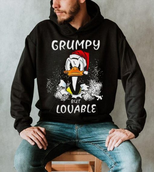 Donald Duck Christmas Shirt, Donald Duck Grumpy But Lovable Christmas T Shirt