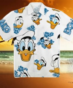 Donald Hibiscus Hawaiian Shirt