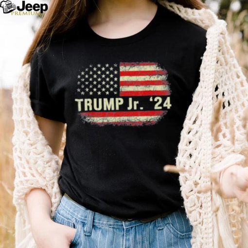 Donald Trump Jr. For President 2024 Trump Republican US Flag Tee Shirt