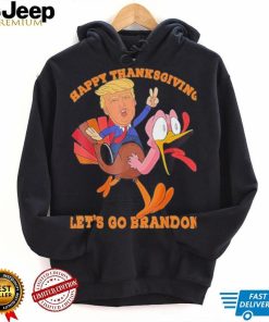 Donald Trump Ride Turkey Happy Thanksgiving Let’s Go Brandon T Shirt